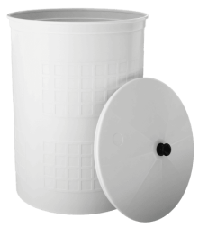 Бочка пластиковая садовая для дождевой воды и полива, 150л, белый [380]