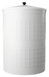 Бочка пластиковая садовая для дождевой воды и полива, 150л, белый [380]