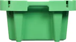 Ящик пластиковый сплошной, 800x400x225 мм, 72 л, зеленый [211]