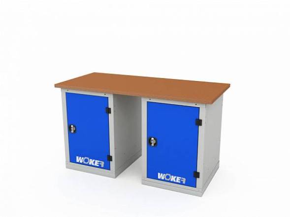 Верстак ДВК с 2 тумбами WOKER PRO 2101.1500