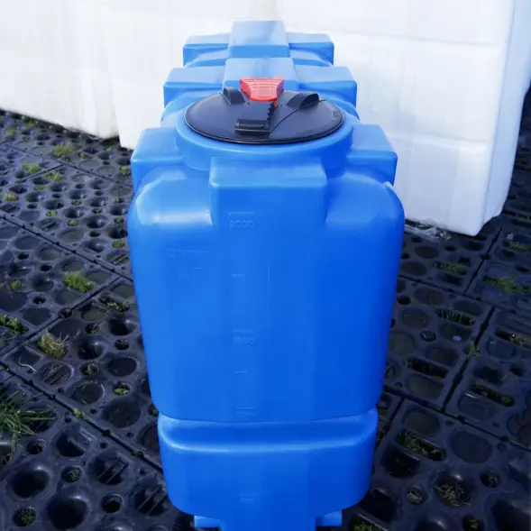 Емкость ST 2000л с патрубками 100мм под плотность до 1.5 г/см3 синяя