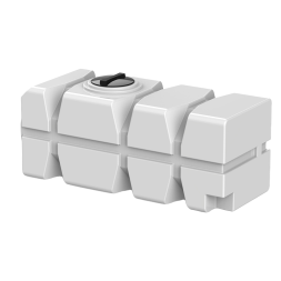 Емкость пластиковая горизонтальная для хранения воды и дизельного топлива с крышкой, 1000 л, белый [TFG21000S4]