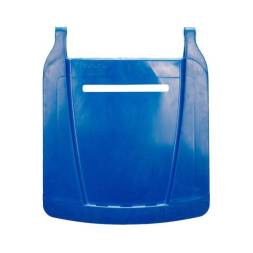 Мусорный контейнер пластиковый для ТБО/ТКО на колесах с крышкой, 120 л, красный