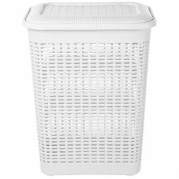 Корзина для белья 50л, белый
