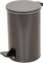 Урна мусорная с педалью, 10 литров, черный