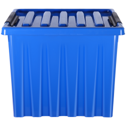 Контейнер с крышкой и клипсами Rox Box Original, 50 л, 500x390x400 мм, синий [050-00.06]