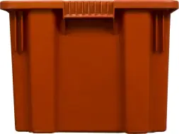 Ящик пластиковый перфорированный, 600x400x300 мм, 52 л, зеленый [602]