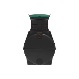 Автономная канализация Rostok Ground 6 с горловиной 600 мм и принудительным отведением, 2800л, черный [5042.2800.899.002]