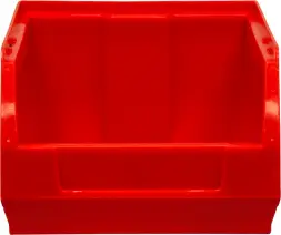 Ящик (лоток) пластиковый сплошной, 170x105x75 мм, 1.34 л, красный [5001]