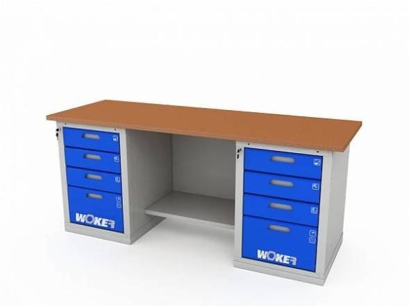 Верстак ДВК с 2 тумбами WOKER PRO 2404.2000
